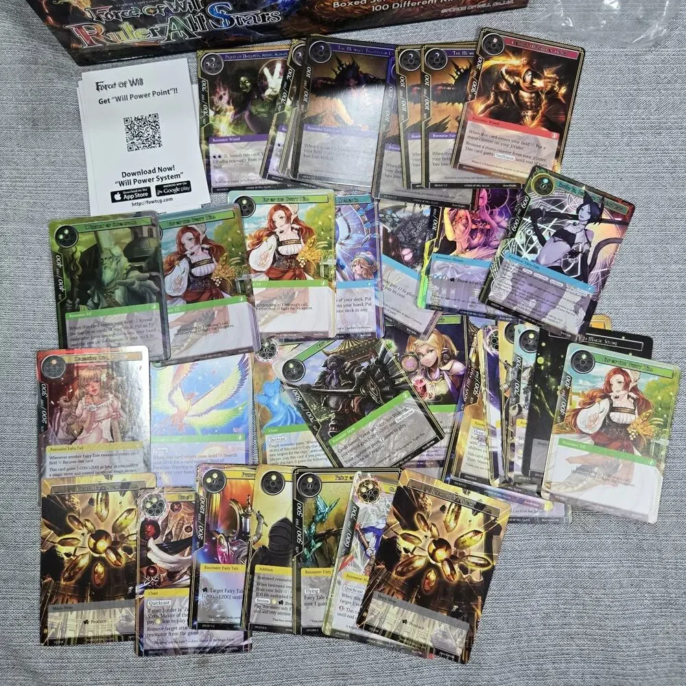 Force Of Will Vingolf Ruler All Stars Trading Card Game Rare Limited Boxed Set